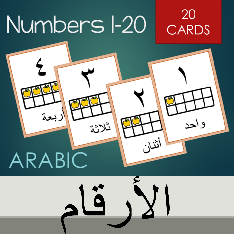 Arabic Numbers Flashcards Arabic Playground